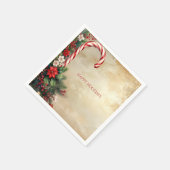 Candy Cane Christmas Holiday Napkin Serviette (Ecke)