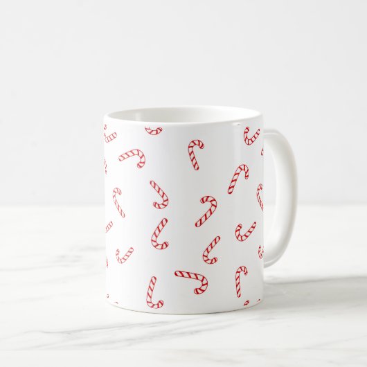 Candy Cane Christmas Kaffeetasse (VorderseiteRechts)
