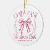 Candy Cane Christmas Keepake Keramik Ornament (Links)