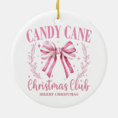 Candy Cane Christmas Keepake Keramik Ornament (Hinten)
