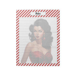 Candy Cane Christmas Notizblock