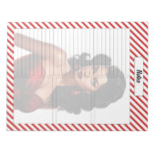 Candy Cane Christmas Notizblock (Vorderseite)