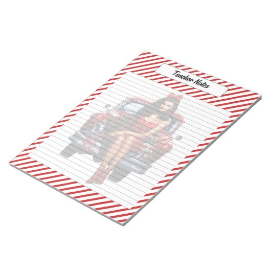 Candy Cane Christmas Notizblock (angewinkelt)