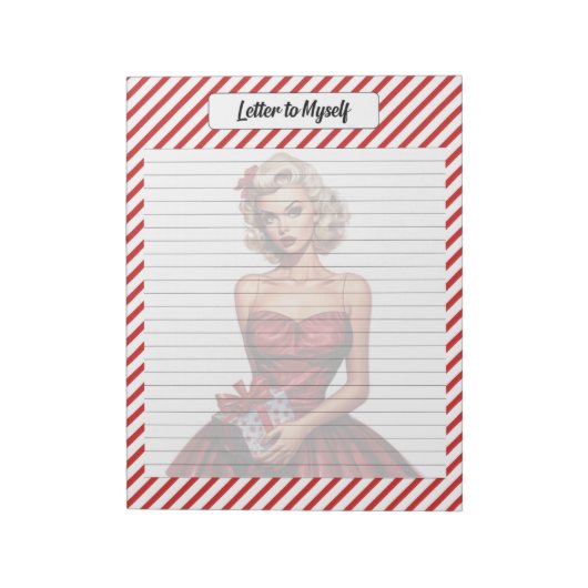 Candy Cane Christmas Notizblock (Rotiert)
