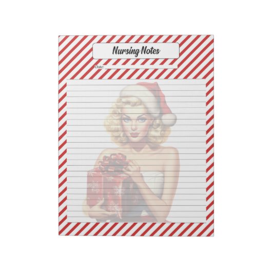 Candy Cane Christmas Notizblock (Rotiert)