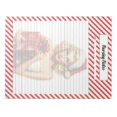 Candy Cane Christmas Notizblock (Vorderseite)