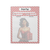 Candy Cane Christmas Notizblock (Rotiert)
