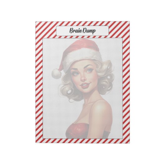 Candy Cane Christmas Notizblock (Rotiert)