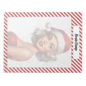 Candy Cane Christmas Notizblock (Vorderseite)
