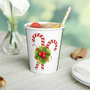 Candy Cane Christmas Pappbecher