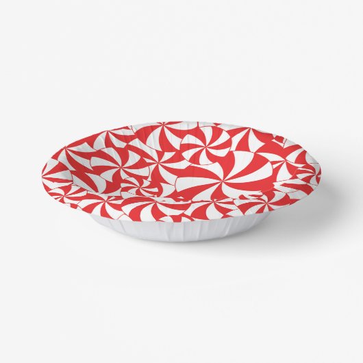 Candy Cane Christmas Party Paper Plates Pappteller (Gewinkelt)