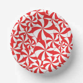 Candy Cane Christmas Party Paper Plates Pappteller