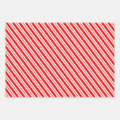 Candy Cane Christmas Pink Tree Doodle Geschenkpapier Set (Vorderseite 2)