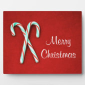 Candy Cane Christmas Plaque Fotoplatte (Vorderseite)