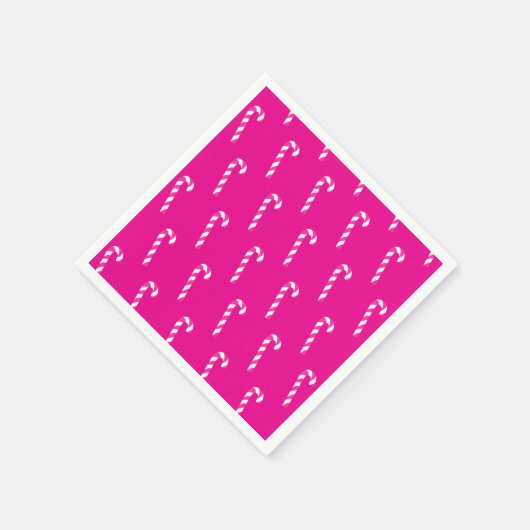 Candy Cane Christmas Red Serviette (Ecke)