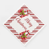Candy Cane Christmas Serviette (Ecke)