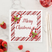 Candy Cane Christmas Serviette (Beispiel)