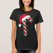 Candy Cane Christmas Shirt Santa Hat Family Matchi (Vorderseite)