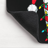 Candy Cane Christmas Shirt Santa Hat Family Matchi Mousepad (Ecke)