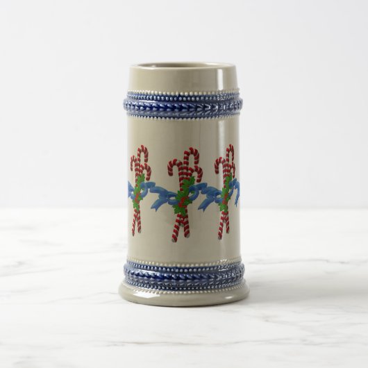Candy Cane Christmas Stein Bierglas (Mittel)