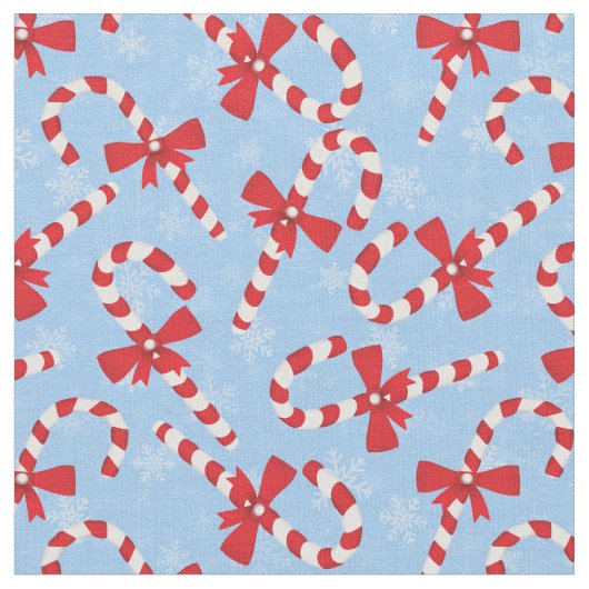 Candy Cane Christmas Stoff (Nahaufnahme)