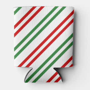 Candy Cane Christmas Stripes Red Green Dosenkühler