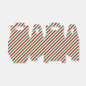 Candy Cane Christmas Stripes Red Green Geschenkschachtel (Ungefaltet)