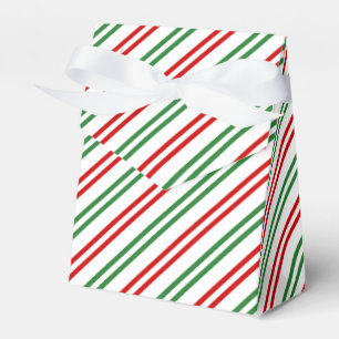 Candy Cane Christmas Stripes Red Green Geschenkschachtel