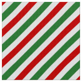Candy Cane Christmas Stripes Red Green Stoff (Nahaufnahme)