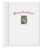CANDY CANE CHRISTMAS UNICORN GREETING CARD V (Innen (Rechts))