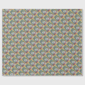 CANDY CANE CHRISTMAS UNICORN, PFERDEPAPIER GESCHENKPAPIER (Flach)