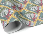 CANDY CANE CHRISTMAS UNICORN, PFERDEPAPIER GESCHENKPAPIER (Rolleneckpunkt)