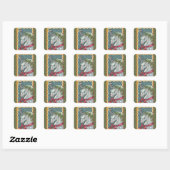 CANDY CANE CHRISTMAS UNICORN, PONY STICKERS (Blatt)