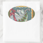 CANDY CANE CHRISTMAS UNICORN, PONY STICKERS (Tasche)