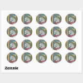 CANDY CANE CHRISTMAS UNICORN, PONY STICKERS (Blatt)