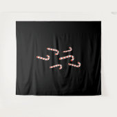 Candy Cane Christmas Wandteppich (Vorderseite (Horizontal))