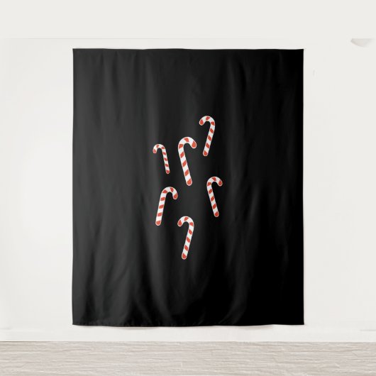 Candy Cane Christmas Wandteppich (Vorderseite)