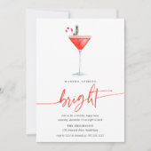 Candy Cane Cocktail | Feiertag Einladung (Vorderseite)