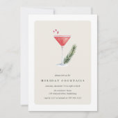 Candy Cane Cocktail | Feiertag Einladung (Vorderseite)
