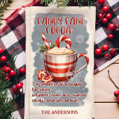 Candy Cane Cocoa Weihnachtscocktail Rezept Custom Geschirrtuch
