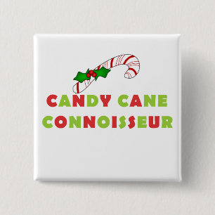 Candy Cane Connoisseur Tshirts und Geschenke Button