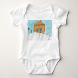 Candy Cane Cottage - KidsArt for CHOC Baby Strampler