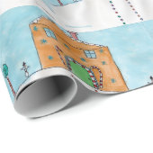 Candy Cane Cottage - KidsArt for CHOC Geschenkpapier (Rolleneckpunkt)