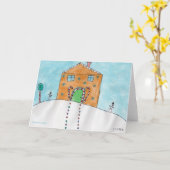 Candy Cane Cottage - KidsArt für CHOC Karte (Gelbe Blume)