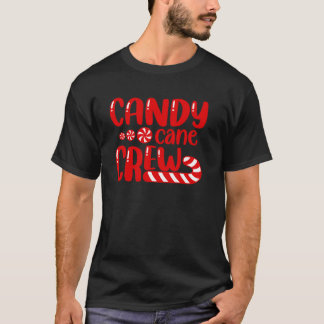 Candy Cane Crew Candy Xmas Pajamas Matching Family T-Shirt
