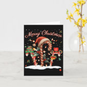 Candy Cane Crew Christmas Elf Hat Santa Holiday De Karte (Gelbe Blume)