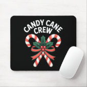 Candy Cane Crew Christmas Girls Boys Kids Adult Ho Mousepad (Mit Mouse)