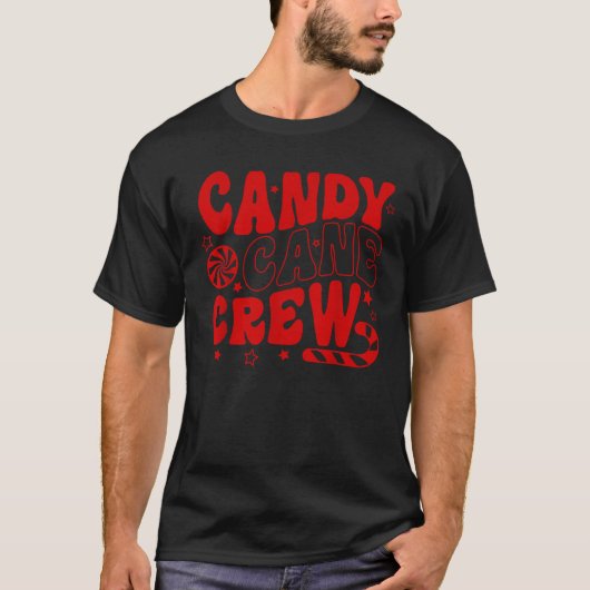 Candy Cane Crew Christmas Squad Xmas Family Matchi T-Shirt (Vorderseite)