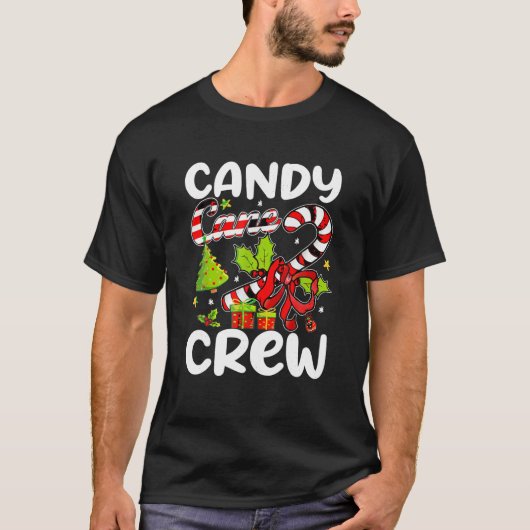 Candy Cane Crew Christmas T-Shirt (Vorderseite)