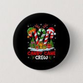 Candy Cane Crew Christmas Xmas Love Candy Boys Gir Button (Vorderseite)